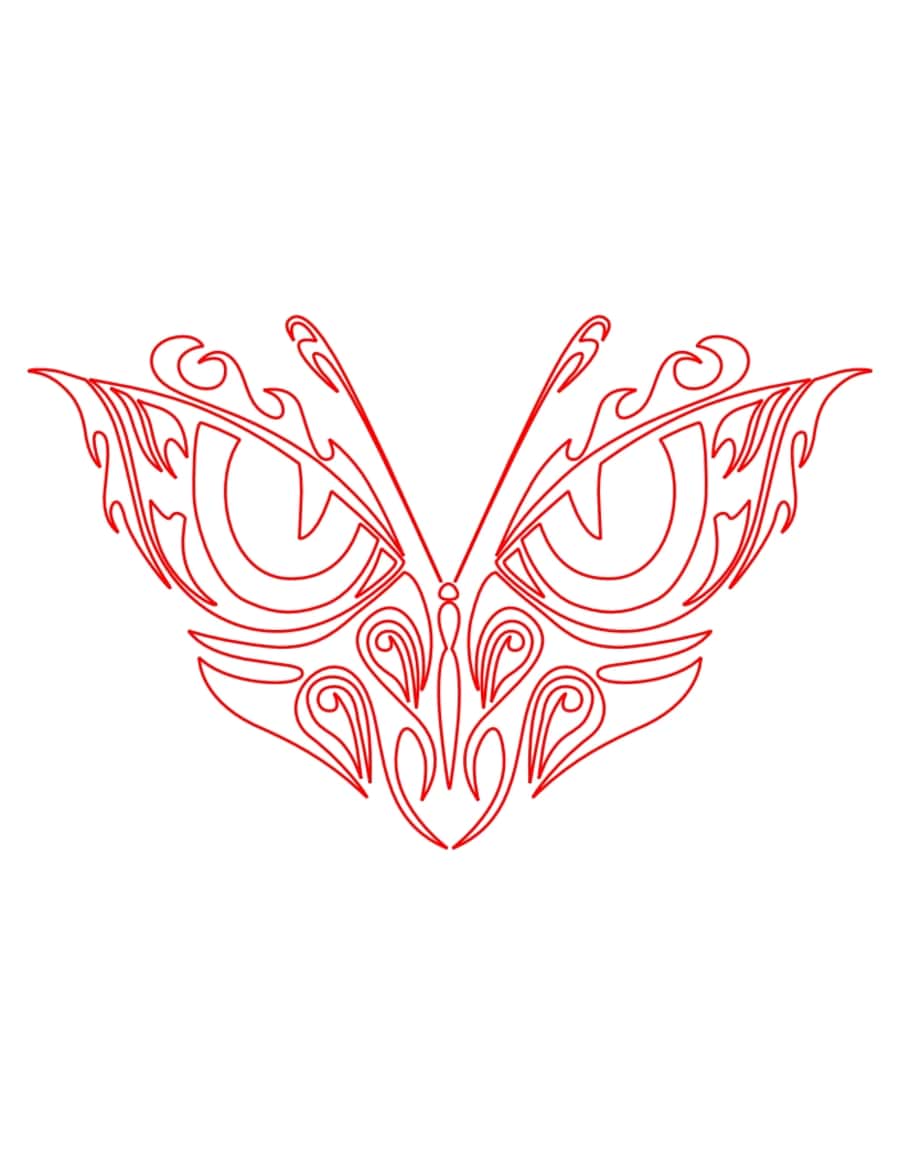 Tribal Butterfly Vector Art Kids Coloring Pages Pdf Free Vectors